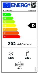Kombinovaná chladnička s mrazničkou LG GBBSJ10DSW – Obrázok 2