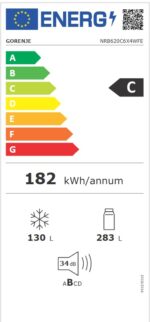 Kombinovaná chladnička Gorenje NRB620C6X4WFE – Obrázok 3