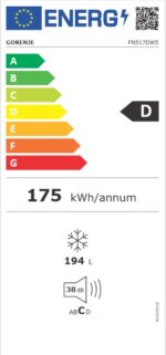 Skriňová mraznička Gorenje FN517DW5 – Obrázok 2