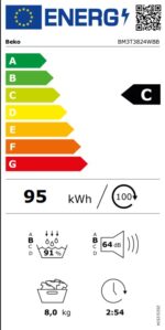 Sušička bielizne Beko BM3T3824WBB – Obrázok 2